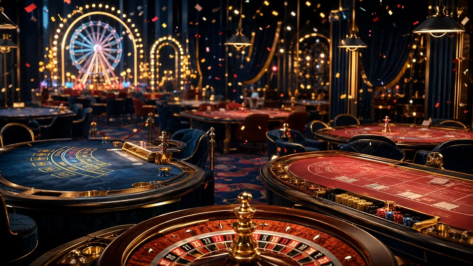 The live casino lobby with dealer tables